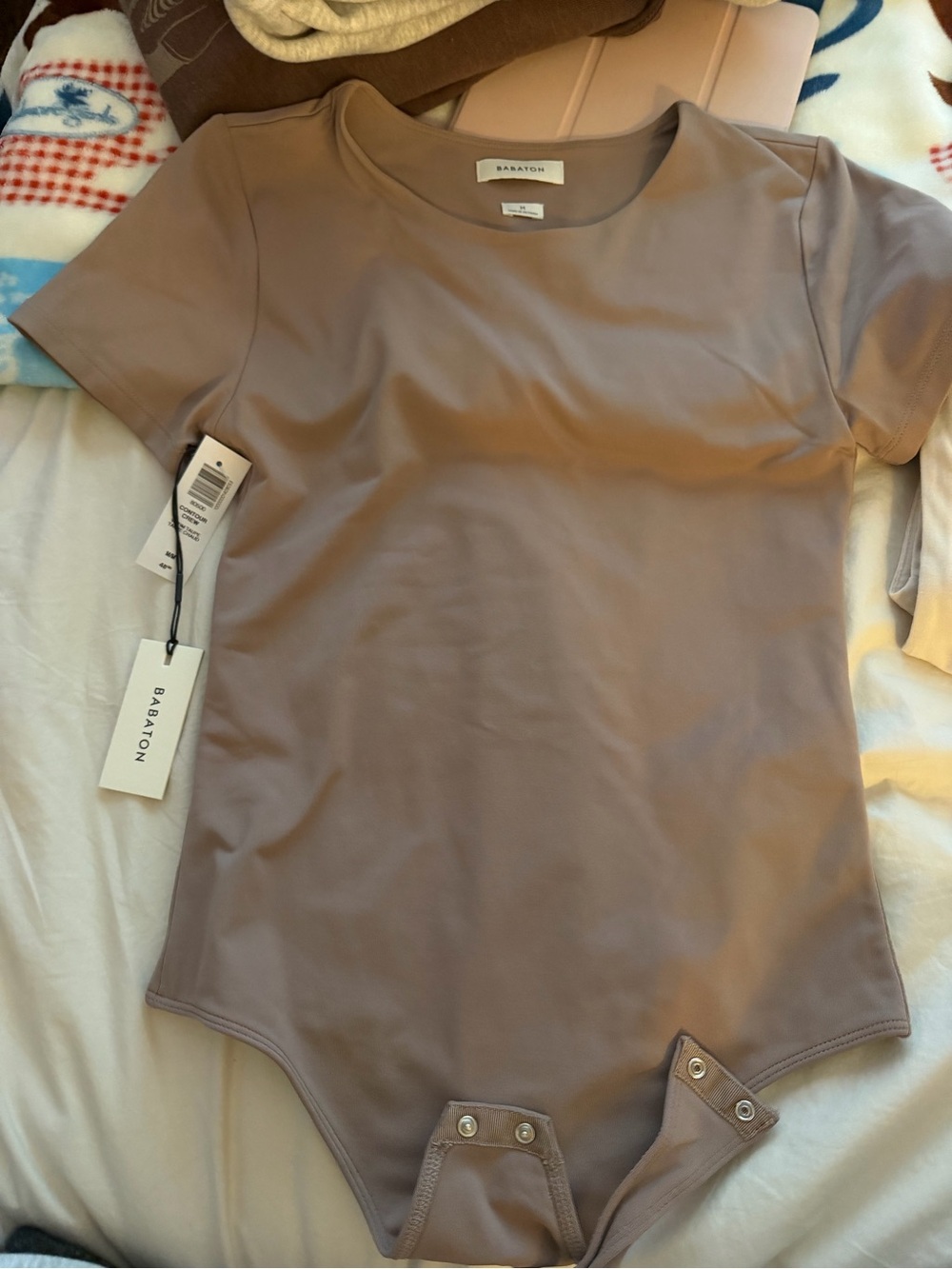 Babaton One-Piece Bodysuit in Taupe